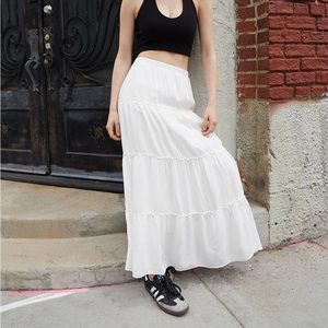 Brandy Melville Izzy Maxi Skirt in White
